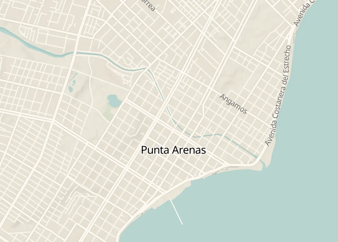 Map of Punta Arenas with its places to stay
