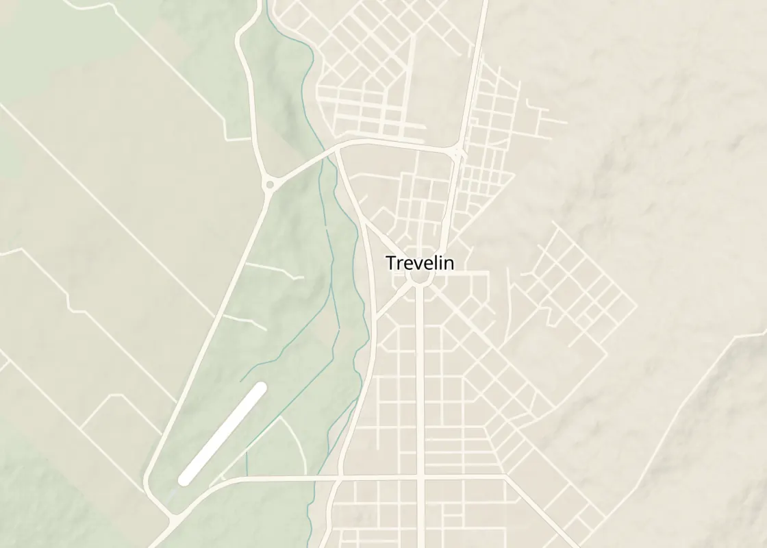 Map of Trevelin with its places to stay